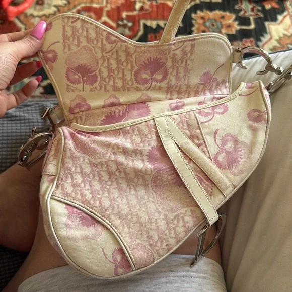 Dior cherry blossom saddle bag from 2004 - Picture 4 of 7
